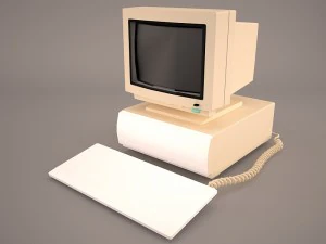 오래된 PC 컴팩 데스크프로 3 3D 모델