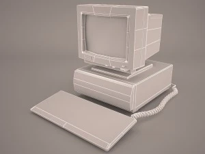 old pc compaq deskpro 3 3D Model