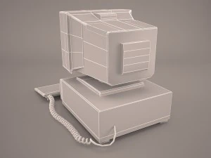 old pc compaq deskpro 3 3D Model