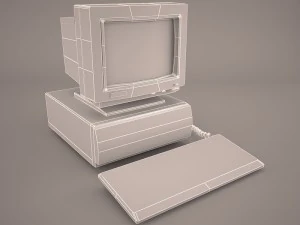 old pc compaq deskpro 3 3D Model
