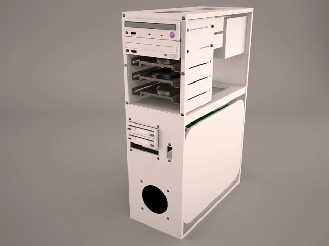 old pc compaq deskpro 4 3D Model .c4d .max .obj .3ds .fbx .stl .blend 