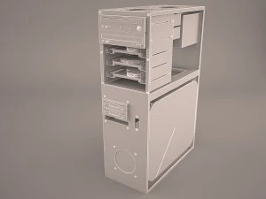 old pc compaq deskpro 4 3D Model