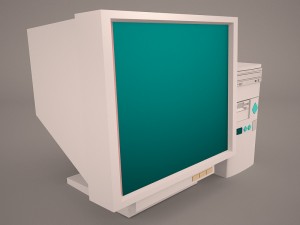 old pc compaq deskpro 5 3D Model
