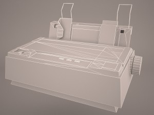 printer epson lx 300 Modèle 3D