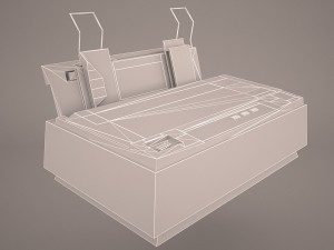 printer epson lx 300 Modèle 3D