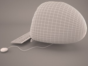 imac with usb keyboard and mouse 3D Model