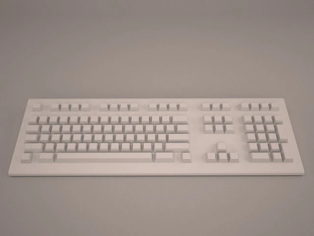keyboard 3D Model .c4d .max .obj .3ds .fbx .stl .blend 
