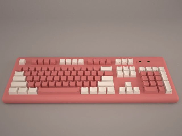 keyboard 3D Model .c4d .max .obj .3ds .fbx .stl .blend 