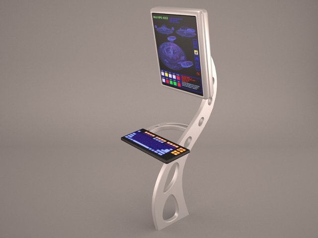 modern computer 3D Model .c4d .max .obj .3ds .fbx .stl .blend 