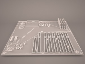 motherboard 3D मॉडल