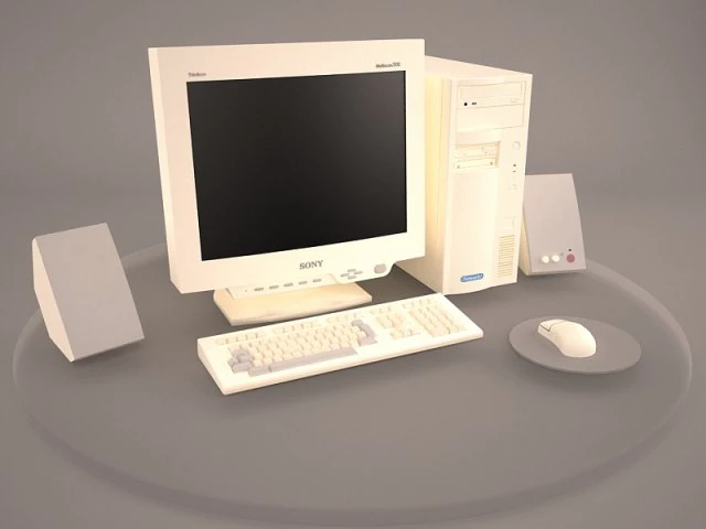 old pc compaq deskpro 6 3D Model .c4d .max .obj .3ds .fbx .stl .blend 