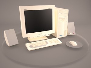 old pc compaq deskpro 6 3D Model