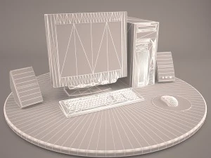 old pc compaq deskpro 6 3D Model