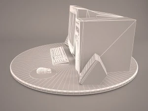 old pc compaq deskpro 6 3D Model