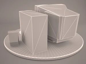 old pc compaq deskpro 6 3D Model