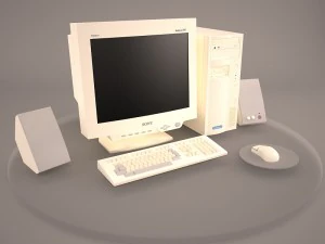 old pc compaq deskpro 6 3D Model