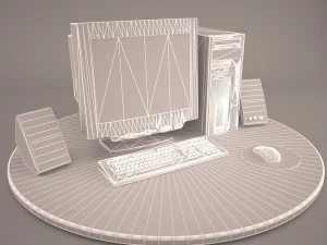 old pc compaq deskpro 6 3D Model