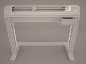 printer plotter 3D मॉडल