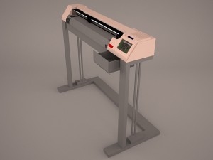 printer plotter 3D मॉडल