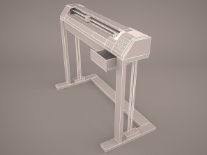 printer plotter 3D मॉडल
