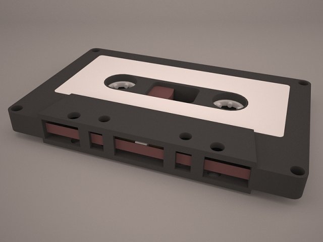 cassetta tape Modelo 3D .c4d .max .obj .3ds .fbx .stl .blend 