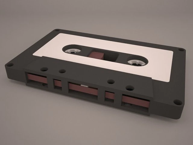 cassetta tape 3D Model .c4d .max .obj .3ds .fbx .stl .blend