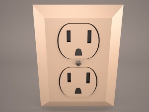 gfci electrical receptacle 3D Model