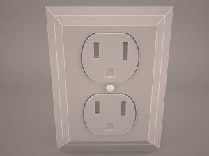 gfci electrical receptacle 3D Модель