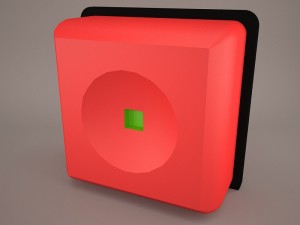 emergency button 3D 모델