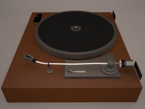 turntable vestax guber 3D 모델