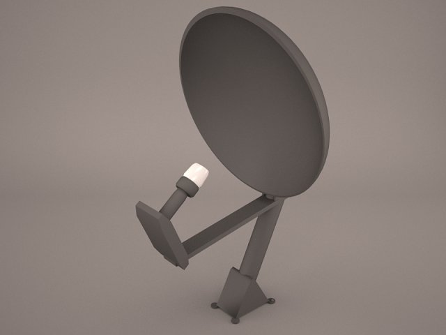 satellite dish super 1 3D Модель .c4d .max .obj .3ds .fbx .stl .blend 