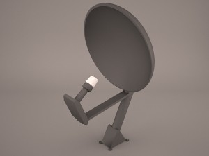 satellite dish super 1 Modelo 3D