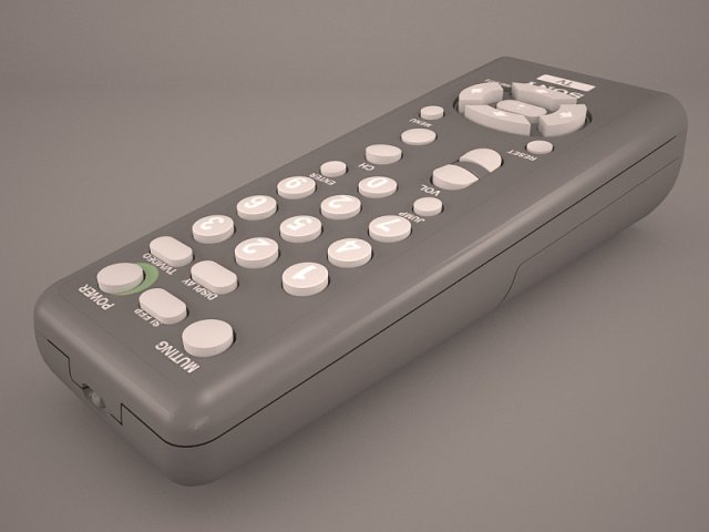 remote control 1 3D Model .c4d .max .obj .3ds .fbx .stl .blend 