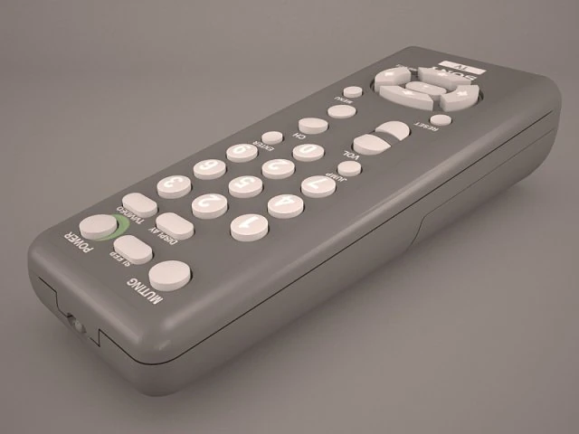 remote control 1 3D Model .c4d .max .obj .3ds .fbx .stl .blend 