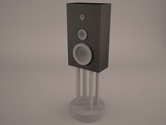tower speaker 3D Модель .c4d .max .obj .3ds .fbx .stl .blend 