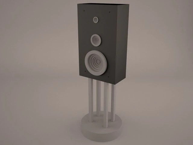 tower speaker 3D Model .c4d .max .obj .3ds .fbx .stl .blend 