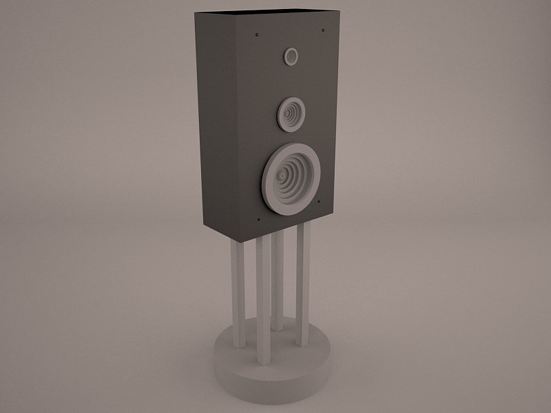 Speaker 3d model. Спикер макет.