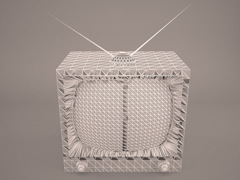 Retro Tv And Radio Reciever Free 3d Model In Tv 3dexport