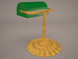 banker lamp Model 3D