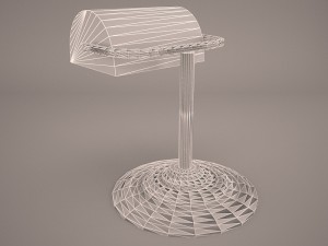 banker lamp Model 3D