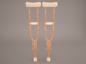 crutches 3D Model