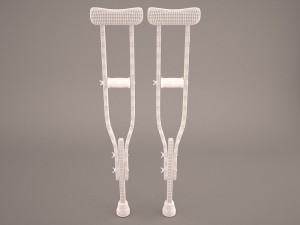 crutches 3D Модель
