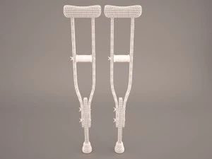 crutches 3D Model