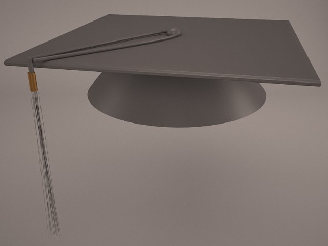graduation cap 3D Модель .c4d .max .obj .3ds .fbx .stl .blend 