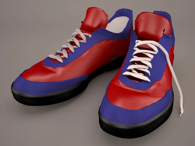 gym shoes 3D Model .c4d .max .obj .3ds .fbx .stl .blend 