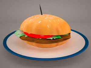 hamburger 3Dモデル