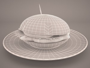 hamburger Modelo 3D