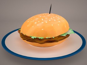 hamburger Modelo 3D