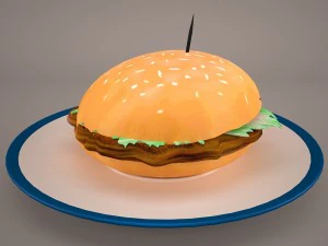 hamburger 3D Model