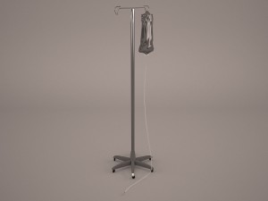 hospital iv stand 3D Model